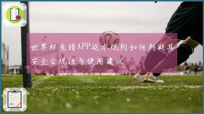 世界杯竞猜APP返水规则如何判断其安全合规性与使用建议
